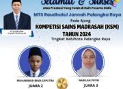 Dua Pesdik MTs Raudhatul Jannah Raih Peringkat Juara di KSM 2024