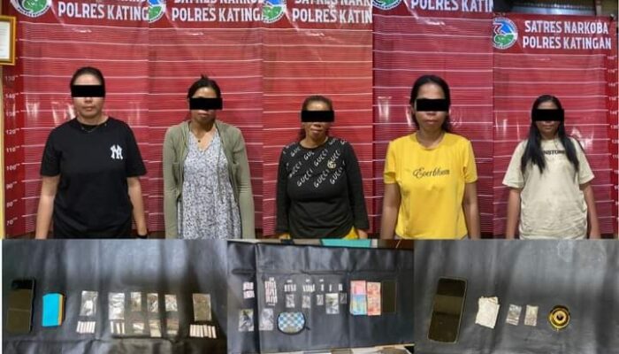 5 Tersangka Pengedar Sabu Diamankan Polisi di Tumbang Samba