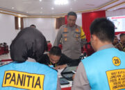 Tinjau Rikmin Awal di Polda Kalteng, Wakapolda Tekankan Integritas Seleksi Bintara Brimob 2026