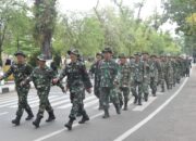 Tekankan Profesionalisme, Kodim 1002/HST Uji Ketahanan Prajurit Lewat Han Mars 10 Km