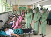 Persit Cabang XXV Kodim 1002 Gelar Donor Darah, Kumpulkan 50 Kantong pada HUT ke-80