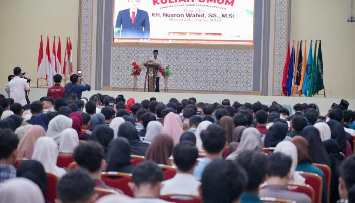 Menteri Nusron Wahid Ajak Mahasiswa UIN Datokarama Palu Percepat Sertipikasi Tanah untuk Tingkatkan Kesejahteraan