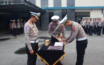 Dirlantas Polda Kalteng Tegaskan Komitmen Integritas, Pejabat Baru Diminta Perkuat Pelayanan Publik