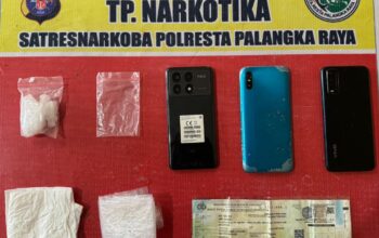 Satresnarkoba Polresta Palangka Raya Bongkar Peredaran Sabu 25,8 Gram, Tiga Pria Ditangkap