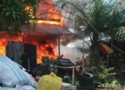Gudang dan Rumah Kayu di Sabaru Ludes Dilalap Api, Polisi Selidiki Penyebab Kebakaran