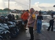 Patroli Sore di Pelabuhan Rambang, Polisi Ajak Warga Jaga Keamanan Bersama