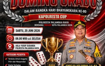 Sambut Hari Bhayangkara ke-80, Polresta Palangka Raya Gelar Turnamen Domino untuk Pererat Kebersamaan Warga