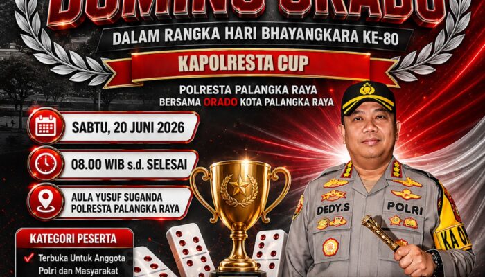 Sambut Hari Bhayangkara ke-80, Polresta Palangka Raya Gelar Turnamen Domino untuk Pererat Kebersamaan Warga