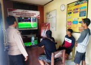 Polsek Rakumpit Ajak Warga Nobar Piala Dunia, Pererat Silaturahmi dan Jaga Kamtibmas