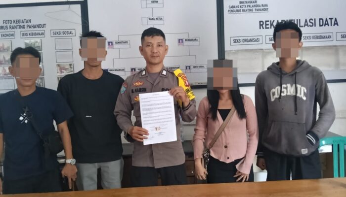 Bhabinkamtibmas Polsek Pahandut Mediasi Sengketa Hak Asuh Anak, Kedepankan Musyawarah Keluarga