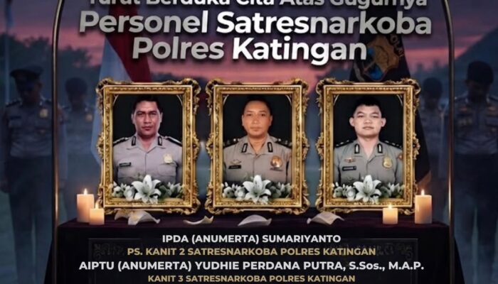 Tiga Polisi Gugur saat Gerebek Kasus Narkoba di Katingan, Kapolri Beri Kenaikan Pangkat Anumerta