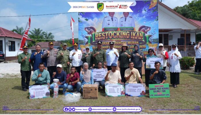 Restocking Benih Ikan di Trinsing Jadi Upaya Pulihkan Populasi Perairan Barito Utara