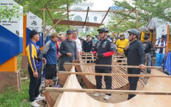 Bupati Barito Utara Ajak Jajaran Olahraga Bersama, Sekaligus Pantau Pembangunan Jalan Islamic Center
