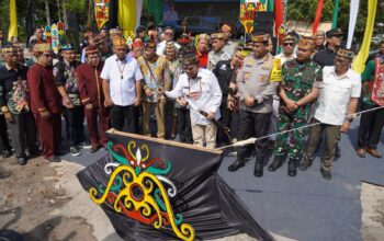 Gubernur Kalteng Letakkan Tiang Perdana Huma Betang, Disiapkan Jadi Pusat Budaya Dayak