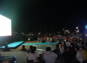 Meriah! Ribuan Warga Nobar Final Argentina vs Spanyol di Mapolda Kalteng