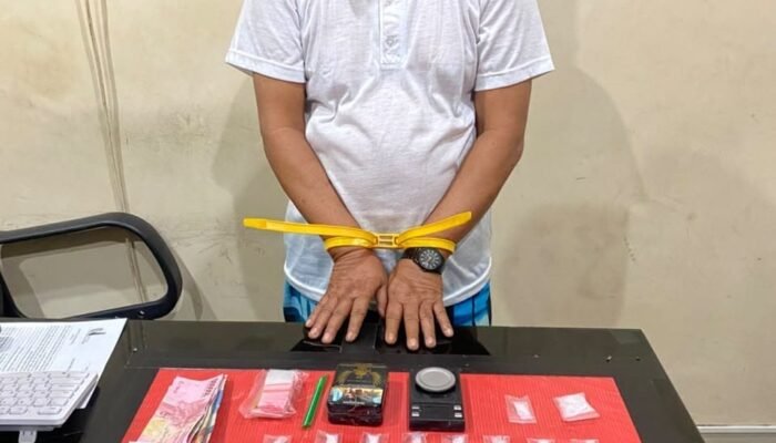 Polisi Amankan Pria 55 Tahun, 26 Paket Sabu Seberat 17,02 Gram Disita