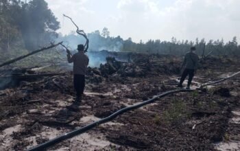 Satgas Aman Nusa Polresta Palangka Raya Tindak Lanjuti Laporan Titik Panas Karhutla di Rakumpit